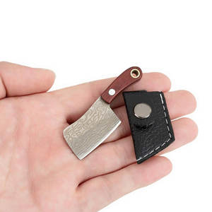 Handmade Damascus Steel Luxury Keychain Unique Patterned Metal <b>Keyring</b> with Custom Logo Accessory for Camping Knife - Product Image 1