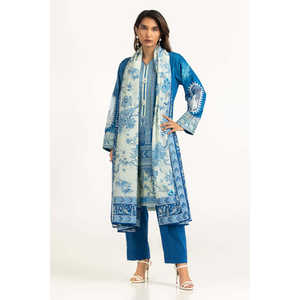 IUSTKSD-2122 Traje Casual de Verano con Estampado Floral y Bordado, Conjunto de 3 Piezas - Product Image 4