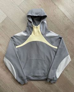 Sudaderas con capucha básicas de lavado informal de gran tamaño para hombre, sudaderas con capucha holgadas a granel de calle Vintage, sudaderas con capucha Unisex estampadas de lana, ropa de calle con logotipo personalizado - Product Image 3