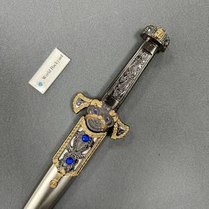 T04TS medievale romano vichia cavalieri con guaina in plastica incisa e gemme Roman Gladius spada medievale non affilata - Product Image 2