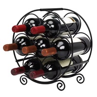 Support de casier à vin mural pour le stockage de bouteilles de champagne et la décoration de table dans les hôtels et les bars à la maison