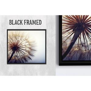 Art mural élégant en verre motif pissenlit : toile imprimée abstraite moderne, 1P Blackframedcanvas - Product Image 1