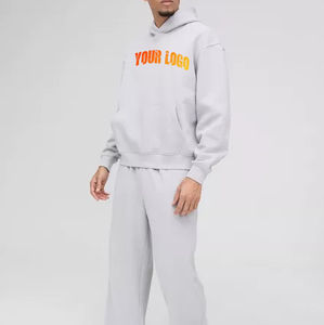 ชุดวิ่งของผู้ชายชุดวอร์มผ้าฝ้าย100% มีฮู้ดชุดวอร์มชุดกีฬาชุดวอร์มเล่นกีฬาของผู้ชายจำนวนมาก - Product Image 2