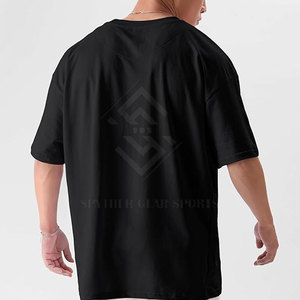 Camiseta Oversize con Hombros Caídos, Lisa, de Gran Gramaje, Personalizable con Logotipo, de Alta Calidad, de Poliéster/Algodón Sólido, Transpirable y de Secado Rápido - Product Image 4