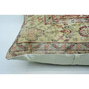 Almohada de lana con patrón Vintage bohemio Beige, cojín bordado de 32x32 pulgadas, cojín decorativo tejido para Navidad - Product Image 4