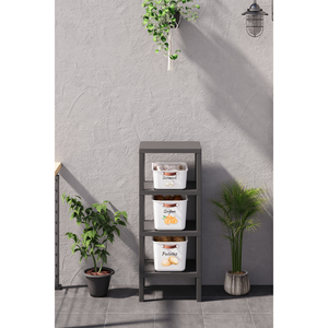 3-Tier Shelved Vegetable Rack Set, Potato, Onion, Garlic <b>Storage</b> <b>Box</b>, and 4-Tier Ombeg <b>Shelf</b> Set - Product Image 2