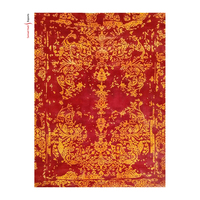 Alfombras de Área Hechas a Mano de Lujo de Algodón y Viscosa Abstractas, Tejidas a Mano, Impresas en Serigrafía, Suaves y Brillantes, de Proveedor Indio