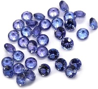 Tanzanite naturelle à facettes de 4mm couleur bleue pierre précieuse de super qualité à facettes au meilleur prix par carat du fournisseur indien