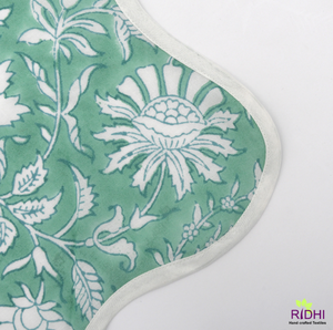 Serviettes en coton à imprimé floral modernes faites à la main 100% forme carrée pure de haute qualité pour les mariages de l'Inde - Product Image 4