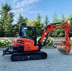 Excavatrice compacte sur chenilles Kubota KX163-5, modèle 2023, 16 tonnes, pelle hydraulique avec godet pour la construction - Product Image 4