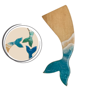 ถาดไม้อีพ็อกซี่เรซินคลื่นทะเลสำหรับเสิร์ฟและตกแต่งในเวียดนามขายส่ง - Product Image 6