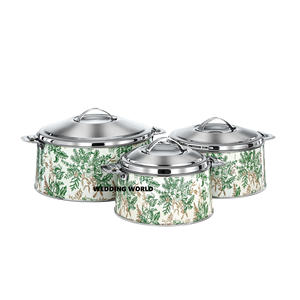 Cazuelas de Metal para decorar la mesa, vajilla de acero hecha a mano, artículos de cocina de lujo, artículos de mesa, nuevo calentador de alimentos de Metal al por mayor - Product Image 4