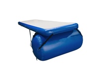 Gymall Aufblasbare PVC-Sprungbrett-Rampe Sichere Freestyle-Sprung-Stunt-Wasserplattform für Wasserskifahren und Fitnessstudio-Nutzung