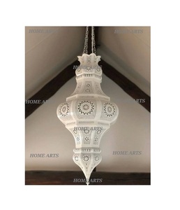 Linterna de exterior marroquí de forma redonda de diseñador, linterna colgante de hierro chapado en oro de primera calidad al precio más bajo - Product Image 3