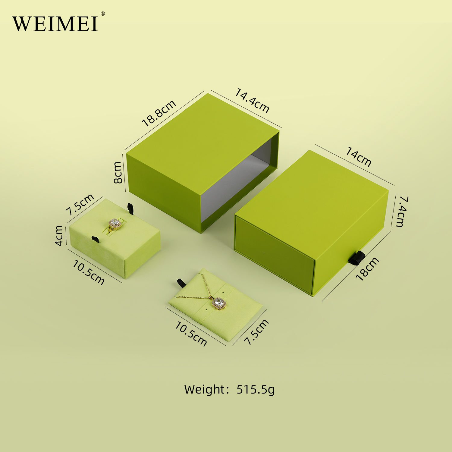 Ensemble de boîte à bijoux