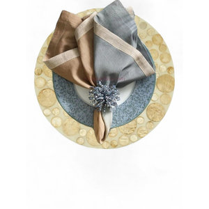 แผ่นรองจานทรงกลมแบบเป็นมิตรกับสิ่งแวดล้อมทันสมัย สำหรับตกแต่งโต๊ะอาหารและจำหน่ายปลีกจากเวียดนาม รับสั่งซื้อจำนวนมาก - Product Image 2