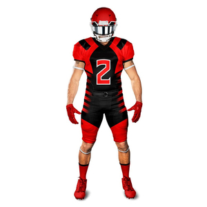 OEM Custom Blank Breathable Short Sleeve American Football Jerseys Wholesale Sublimation Design Uniforms for Adults - Product Image 4