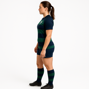 Conjunto personalizado de uniforme de rugby para mujer, Jersey y pantalones cortos sublimados para equipos femeninos, clubes, escuelas, universidades y torneos OEM al por mayor - Product Image 2