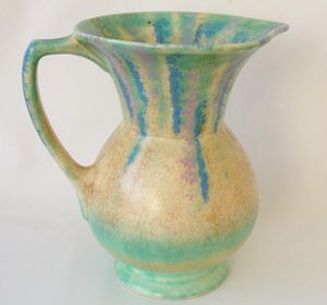 JUGS Design classique Pichet à eau en résine de polyester Texture en résine avec motif de tourbillon d'abricot Aqua pour les cadeaux de Noël de cuisine - Product Image 2