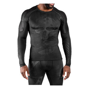 Qualité supérieure à manches longues hommes Rash Guard 2025 Logo sur mesure imprimé séchage rapide MMA vêtements de Compression avec Jiu Jitsu Kimono - Product Image 2