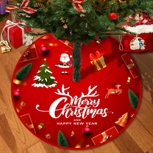 Falda para árbol de Navidad con un bonito diseño, suave y redonda, para cubrir la base del árbol de Navidad, decoración festiva para el hogar en interiores. - Product Image 1