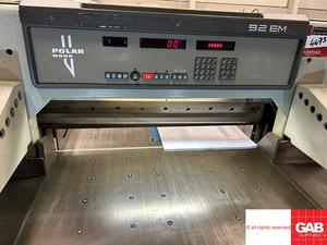 Guillotine à papier Polar 92 EM - Machine à couper le papier - En vente - Product Image 4