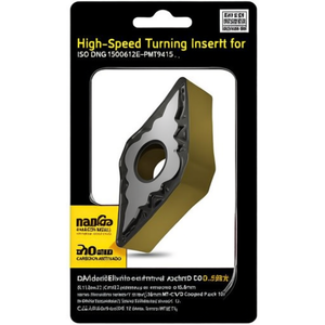 Inserto de Torneado de Alta Velocidad para ISO DNMG 150612E-FMT9415 D. 5.16mm MT-CVD con Recubrimiento, Paquete de 10 - Product Image 2