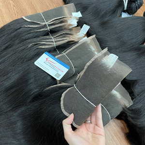 Cabello crudo vietnamita vendedores al por mayor cierre, cierre de encaje Hd, cierre de encaje suizo 4x4 5x5 6x6 Hueso pelo liso color natural - Product Image 1