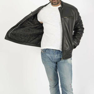New Arrival XELENT UNIFORM <b>Men's</b> High Quality <b>Biker</b> Genuine Cowhide Leather Anti-Bacterial Winter Hot Fashion Breathable <b>Jacket</b> - Product Image 1