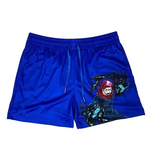 Short de basket-ball léger et respirant pour hommes Short de basket-ball en maille avec cordon de serrage au design personnalisé - Product Image 3