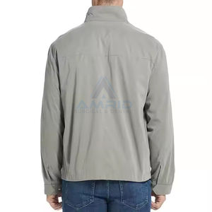 Chaqueta con logotipo estampado personalizado para hombre, chaqueta transpirable ligera informal de alta calidad con cremallera para exteriores - Product Image 2