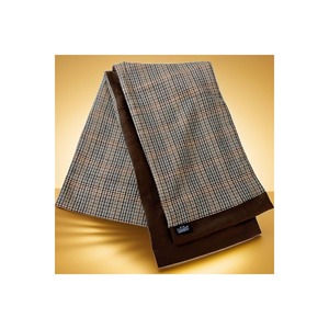 Men's Houndstooth Patterned Wool Double-Sided Shawl Corset Beige Black Brown Long Style Double-Sided Scarf - Product Image 5