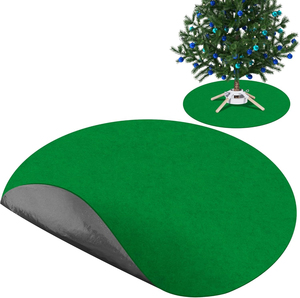 Falda para Árbol de Navidad, Piel Sintética Esponjosa, Suave y Cálida, Ecológica, Decoración Festiva para el Hogar, Cubierta Base para Interiores, Accesorio Festivo de Fábrica - Product Image 1