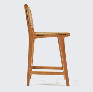 Tabouret de bar minimaliste en teck pour maison appartement villa ou hôtel utilisation de meubles d'intérieur - Product Image 2