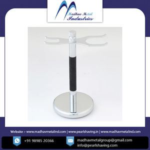 Brocha de afeitar de acero inoxidable de calidad estándar y soporte para maquinilla de afeitar disponible a precio de mercado - Product Image 2