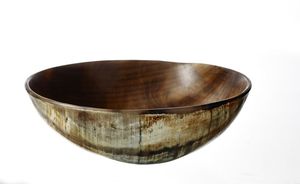 Ensaladera de cuerno de búfalo hecha a mano, cuenco de servicio hecho a mano de calidad de estilo Animal Natural altamente pulido para bodas - Product Image 3