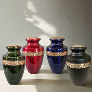 Modern Design American Style Brown Metal Handmade Customized Cremation Urns for Human Pet Ashes Tabletop <b>Vase</b> Function Latest - Product Image 5