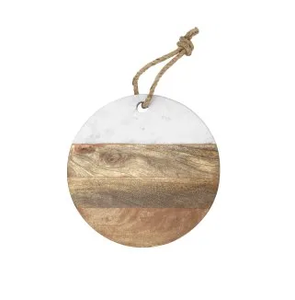 Planche à découper à fromage ronde à texture de marbre naturel Planche à découper de cuisine Plateaux à dessert en marbre personnalisé Plateau à aliments Assiette décorative - Product Image 3