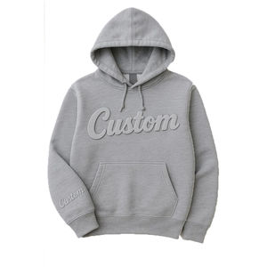 Sudaderas con Capucha para Hombre, Estilo Moderno, 100% Algodón, Personalizadas con Bordado 3D, Color Sólido, Lavadas, para Invierno, Venta al Por Mayor - Product Image 3