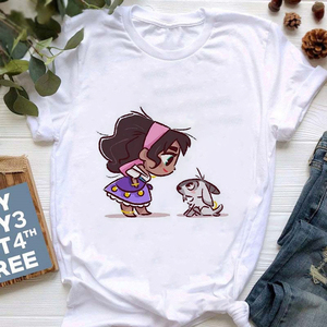 T-Shirt à manches courtes pour femme, haut de qualité supérieure, imprimé dessin animé 3D, mode été - Product Image 2
