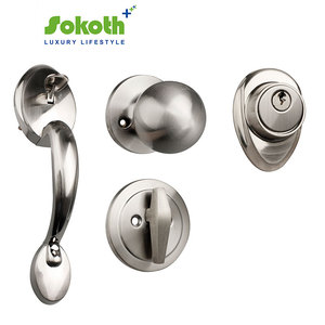 Cổng phía trước cửa phong cách cổ đòn bẩy dài xử lý dân cư nội bộ cửa xử lý Ổ khóa cửa xử lý khóa Bộ - Product Image 6