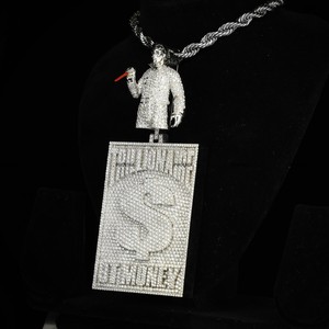 Collar con Colgante de Moissanita Personalizado, Estilo Hip Hop, Joyería de Plata de Ley 925 - Product Image 5
