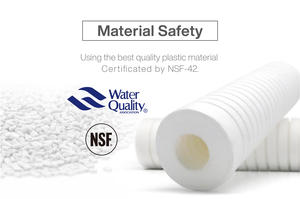 Cartucho de Filtro de Ranura de PP de 10 Pulgadas, 1/5 Micras, 2.5 Pulgadas de Diámetro, Uso Doméstico y Comercial - Product Image 6