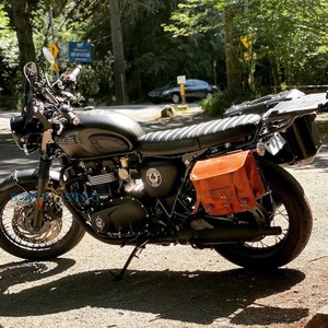 อานจักรยานหนังแท้กระเป๋าแฟชั่นสีน้ำตาล - Product Image 5