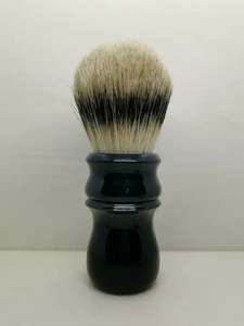 Brocha de afeitar de cuerno de búfalo Premium, mango Natural, cerdas suaves, último mango de cuerno, última brocha de afeitar - Product Image 4