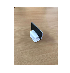 Soporte para utensilios de menú de mármol de forma hexagonal Bolsas y estuches Tarjetero con muestra gratis de color madera natural - Product Image 3