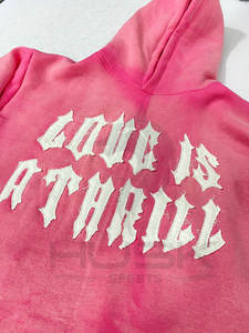 2023 nouveau créateur de mode poids lourd à capuche 450gsm lavage au soleil surdimensionné coupe recadrée sweats à capuche en détresse - Product Image 3