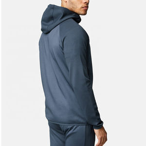 2025 nuevos y elegantes trajes para correr de poliéster 100% Color sólido tela lisa peso pesado para hombres chándal - Product Image 6