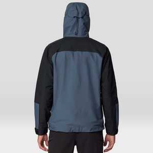 Hecho en fábrica al por mayor 2025 personalizado hombres lona Softshell chaqueta al aire libre con cremallera completa soporte impermeable cortavientos transpirable rápido - Product Image 2