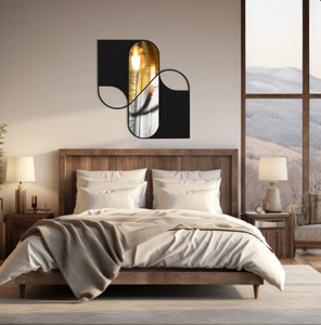 Custom Metal with Plexiglass Modern <b>Mirror</b> Wall Decor, Bedroom Wall Art <b>Mirror</b> <b>Panels</b>, Acrylic Wall <b>Mirror</b> Decorative - Product Image 2